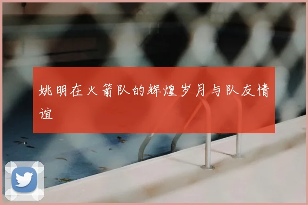 姚明在火箭队的辉煌岁月与队友情谊